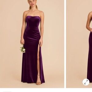 Birdy grey purple velvet dress
